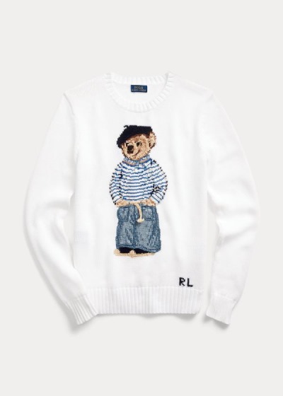 Polo Ralph Lauren Polo Bear Cotton Striktrøje Dame Danmark (JBYNT8795)